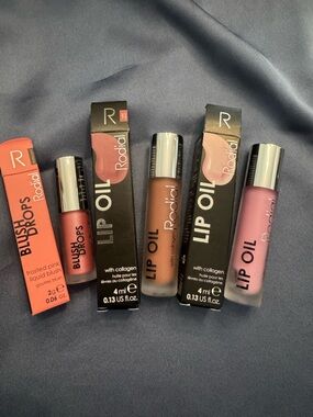 Rodial Blush Drops & Lip Oil Set - Frosted Pink, Wild Plum, & Original
